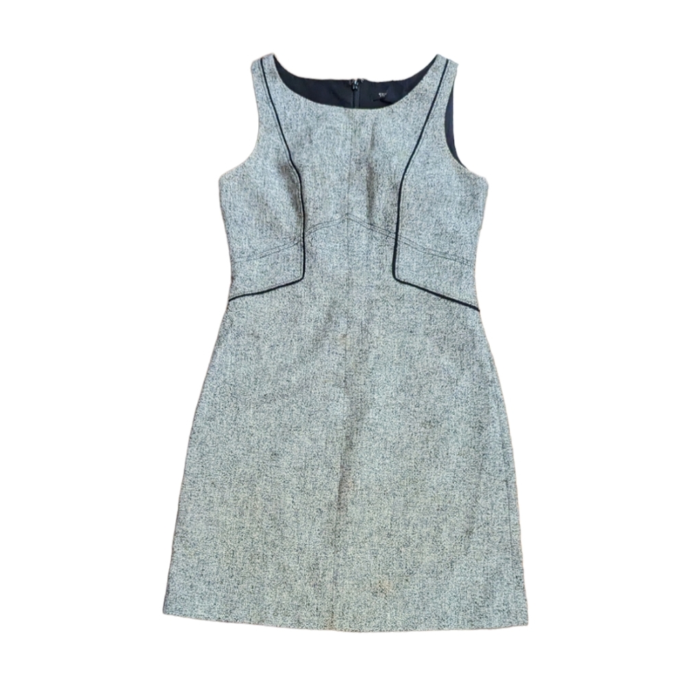 White House Black Market Gray Sheath Dress Size 2
